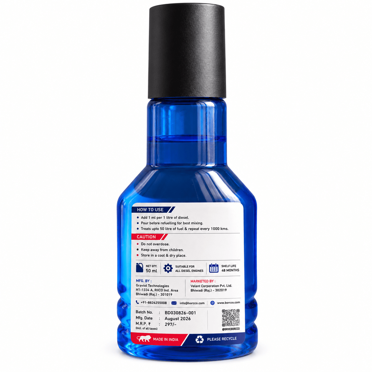 BORCCO Diesel Fuel Treatment 50ml | Diesel Additive - BORCCO